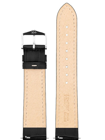 Skórzany wodoodporny pasek do zegarka 21 mm HIRSCH Duke L 01028051-2-21