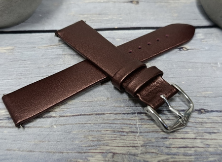Skórzany wodoodporny pasek do zegarka 20 mm HIRSCH Cashmere M 03902161-2-20