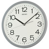 Zegar ścienny SEIKO QXA847N 31 cm szary cichy mechanizm