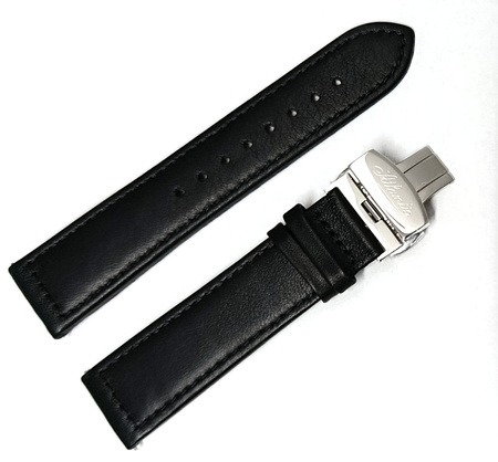 Pasek do zegarka Atlantic Worldmaster 53781 22 mm czarny