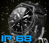 SmartWatch Rubicon RNCE88 srebrna koperta, czarny silikonowy pasek, srebrna bransoleta BT Call