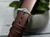 Skórzany wodoodporny pasek do zegarka 18 mm HIRSCH Cashmere M 03902161-2-18