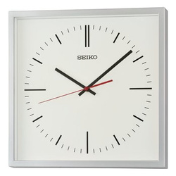 Zegar ścienny SEIKO QXA868A 31 cm srebrny cichy mechanizm