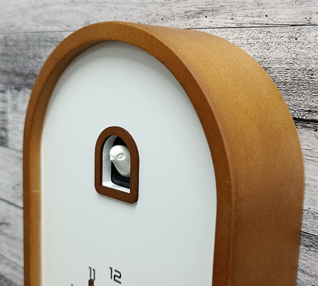 Zegar z kukułką Karlsson KA6126DW brązowy Curva Cuckoo 17x25 cm