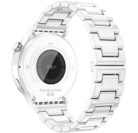 SmartWatch Rubicon RNCE92 damski biały srebrny bransoleta BT Call