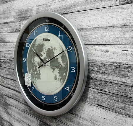 Zegar ścienny SEIKO QXA831S 40 cm świecący księżyc