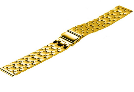 Bransoleta stalowa do zegarka 20 mm Connect M2-20 GD złota prosta