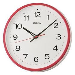Zegar ścienny SEIKO QHA020R 30 cm czerwony