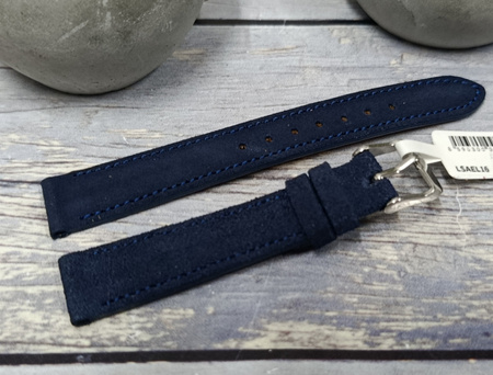 Skórzany pasek do zegarka 16 mm Lavvu SUEDE LSAEL16 skóra licowa