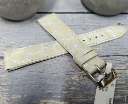 Skórzany pasek do zegarka 22 mm Lavvu CROCO OCALA LSAGW22 skóra licowa