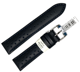 Skórzany pasek do zegarka 22 mm Morellato A01X6171237062CR22 granatowy wodoodporny