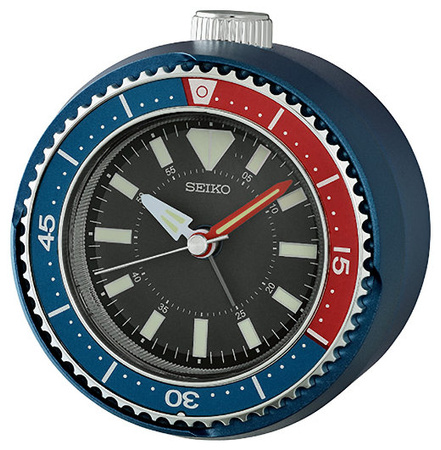 Budzik Seiko QHE207L 10 cm obrotowy pierścień