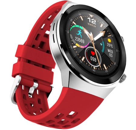 Zegarek SmartWatch pulsoksymetr Rubicon RNCE68 RED BT Call