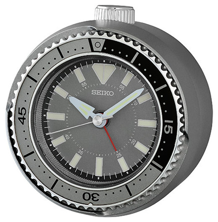 Budzik Seiko QHE207N 10 cm obrotowy pierścień