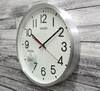 Zegar ścienny SEIKO QXA861S 30 cm aluminiowy srebrny