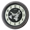 Zegar ścienny SEIKO QXA825S 32 cm luminescencyjna tarcza kontynenty