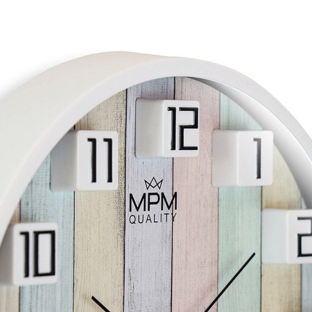 Zegar ścienny MPM E01.4291.00 fi 30 cm czytelny cichy