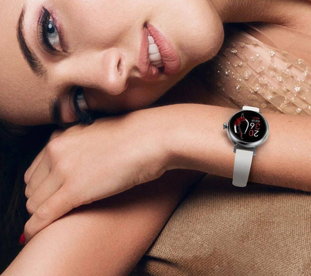SmartWatch Rubicon RNCF21 różowe złoto BT Call