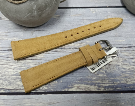 Skórzany pasek do zegarka 20 mm Lavvu SUEDE LSAEF20 skóra licowa