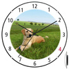 Zegar ścienny Atrix ATE900PL1 BL SW Pies golden retriver 28 cm