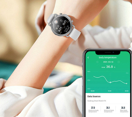 Zegarek SmartWatch damski Rubicon RNBE74 na pasku