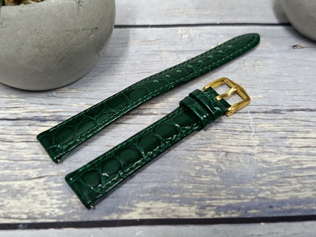 Skórzany wodoodporny pasek do zegarka 16 mm HIRSCH Crocograin M 12302840-1-16