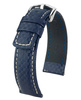Skórzany wodoodporny pasek do zegarka 20 mm HIRSCH Carbon 02592080-2-20