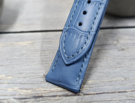 Skórzany wodoodporny pasek do zegarka 20 mm HIRSCH Duke L 01028083-2-20