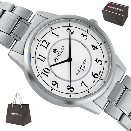 Zegarek Perfect R421U-03 męski klasyczny czytelny 39 mm