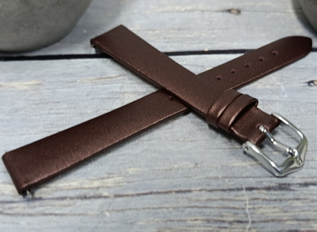 Skórzany wodoodporny pasek do zegarka 14 mm HIRSCH Cashmere M 03902161-2-14