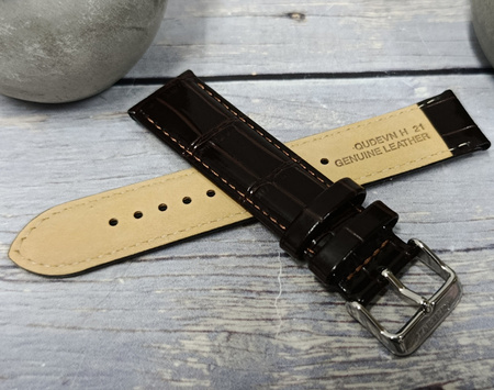 Pasek do zegarka Orient Bambino UDEVNSC 21 mm brązowy