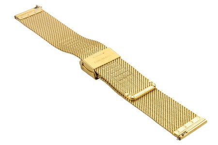 Bransoleta stalowa do zegarka 20 mm Bisset BM-105/20 Gold