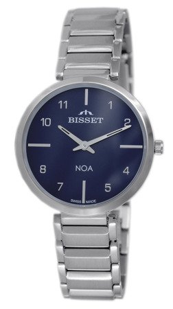 Damski klasyczny zegarek Bisset Slim NOA BSBE76 SMDX 03BX