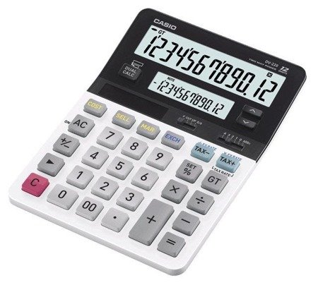 Kalkulator Casio DV-220 Dual Calc Tax Note Solar