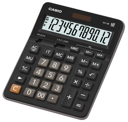 Kalkulator Casio GX-12B BK 12-pozycyjny
