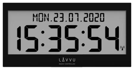 Zegar cyfrowy ścienny biurkowy Lavvu LCX0011 37 cm