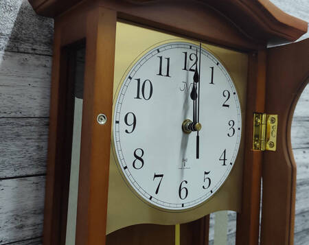 Zegar ścienny JVD NR2219.41 z kurantami, drewniany